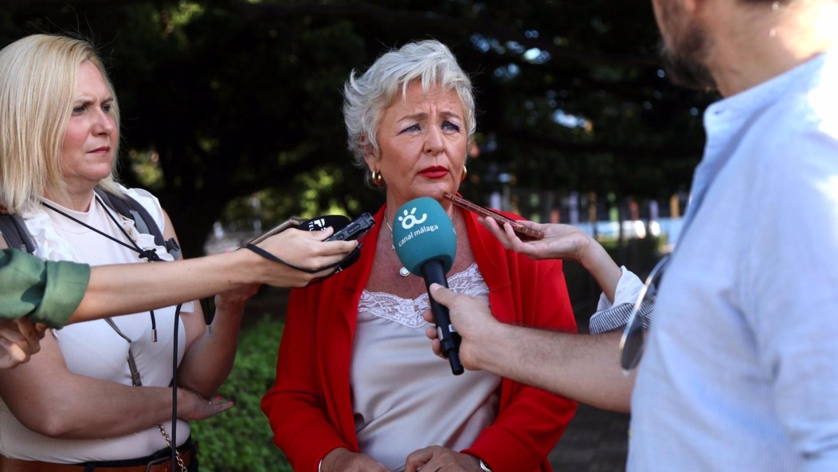 Teresa Porras en un canutazo.