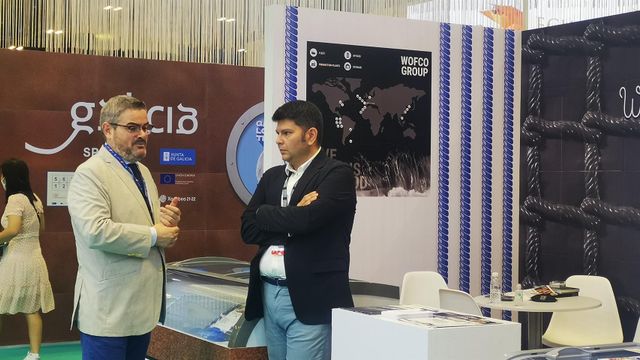 El director xeral de Pesca, Acuicultura e Innovación Tecnolóxica, Antonio Basanta, en el Seafood Expo Asia.