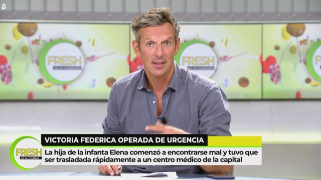 El presentador se mostró sorprendido por las imágenes emitidas en el programa.