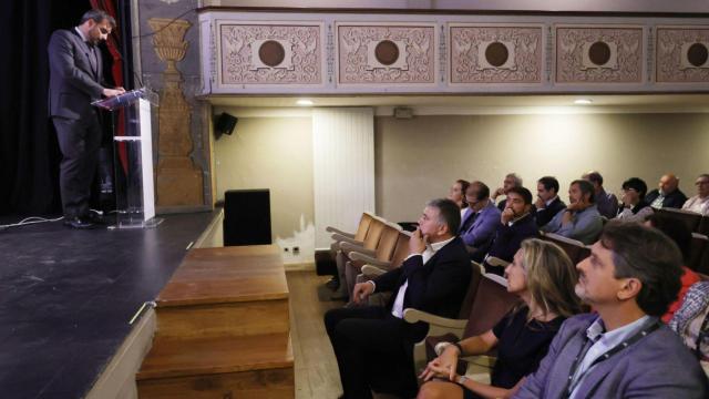 Diego Calvo durante su intervención esta mañana