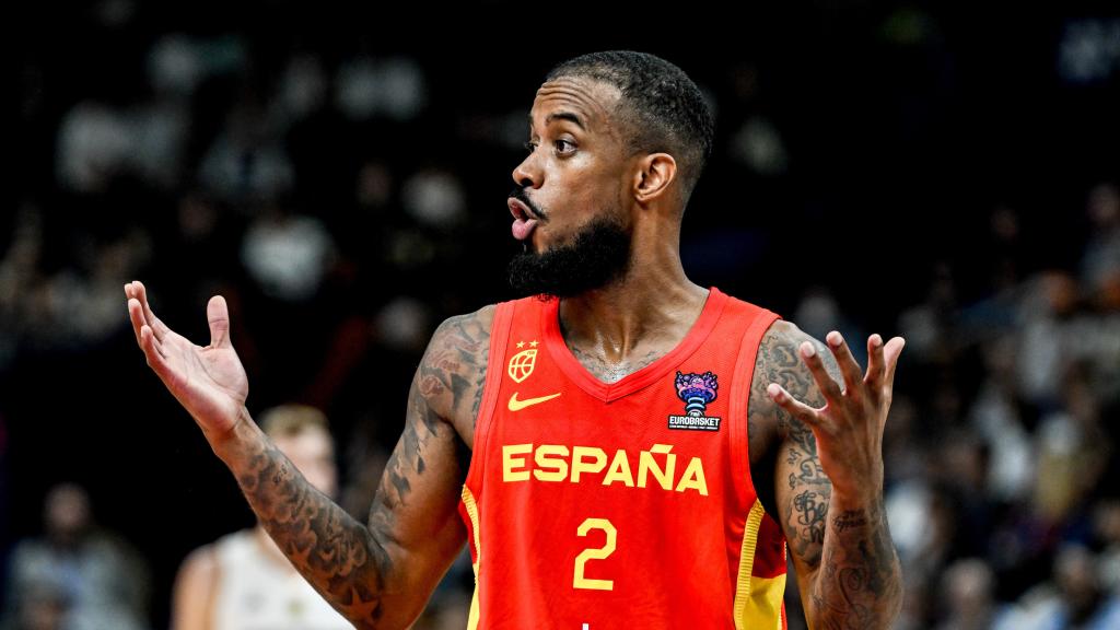 Lorenzo Brown durante la semifinal entre Alemania y España.