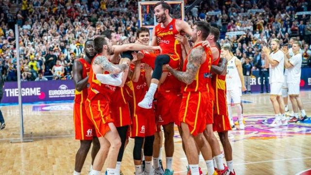 Imagen de archivo de la selección española de baloncesto.