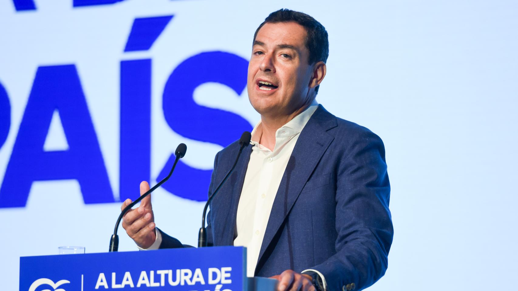 Juanma Moreno, este sábado.