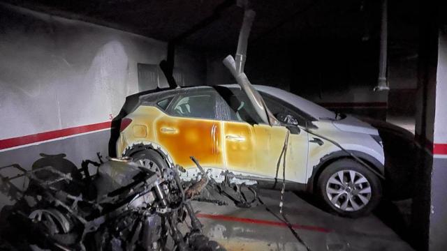 Incendio en garaje de Arroyo