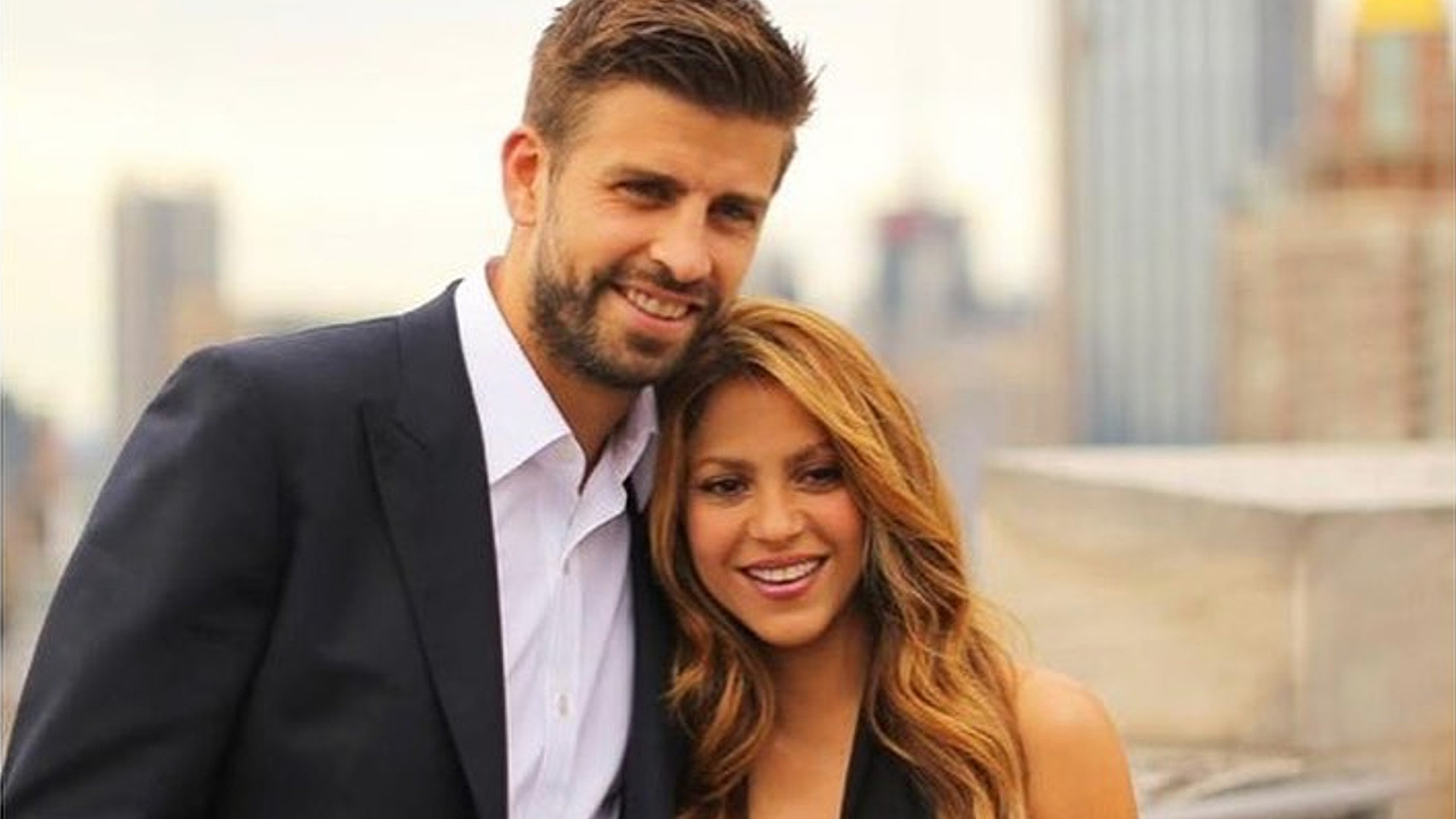Gerard Piqué y Shakira, en una imagen de sus redes sociales.