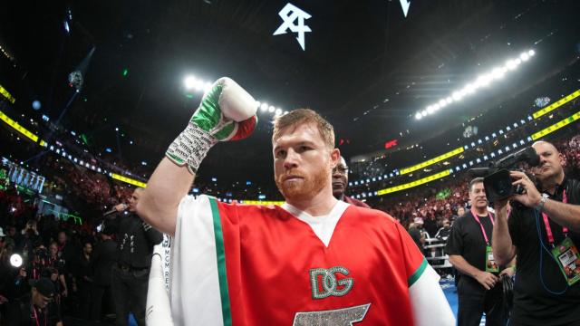 El boxeador mexicano Saúl 'Canelo' Álvarez, antes del combate ante Gennady Golovkin