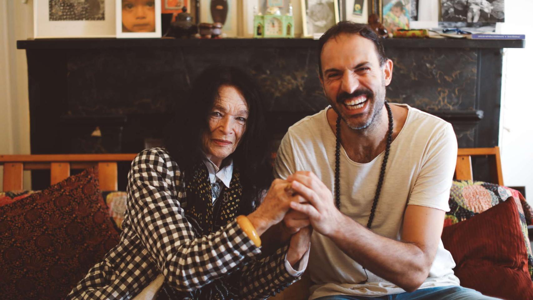 Anne Waldman y Marcos de la Fuente, director del festival.