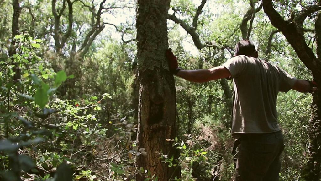 Mikel Gurrea en el rodaje de 'Suro'.