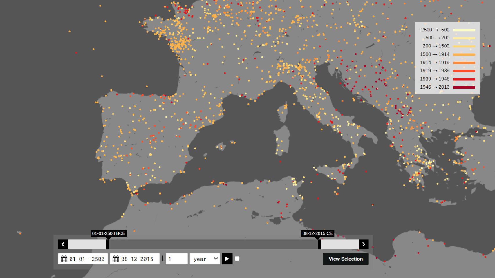 Mapa Geography of Violence