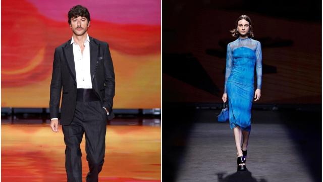El actor gallego Javier Rey y la modelo, también gallega, Lorena Guitián