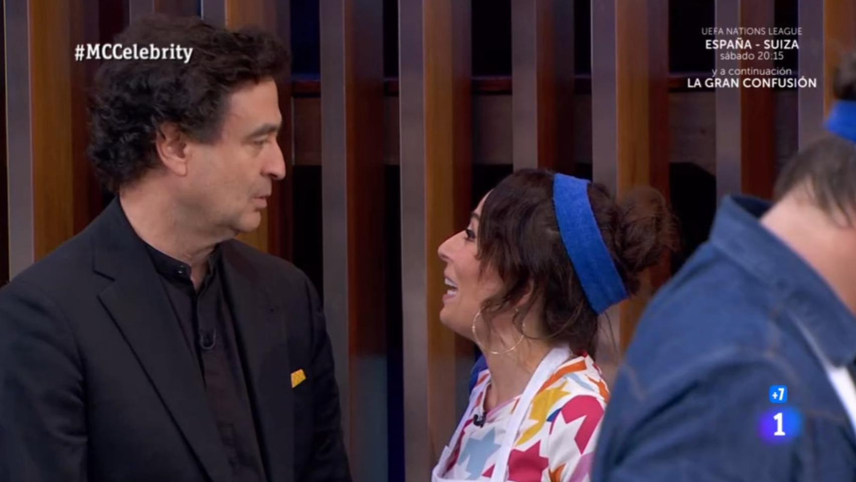 El divertido percance que paraliza la prueba de María Escoté en 'MasterChef Celebrity': ¡Se me ha roto!