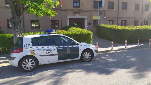 Un vehículo de la Guardia Civil