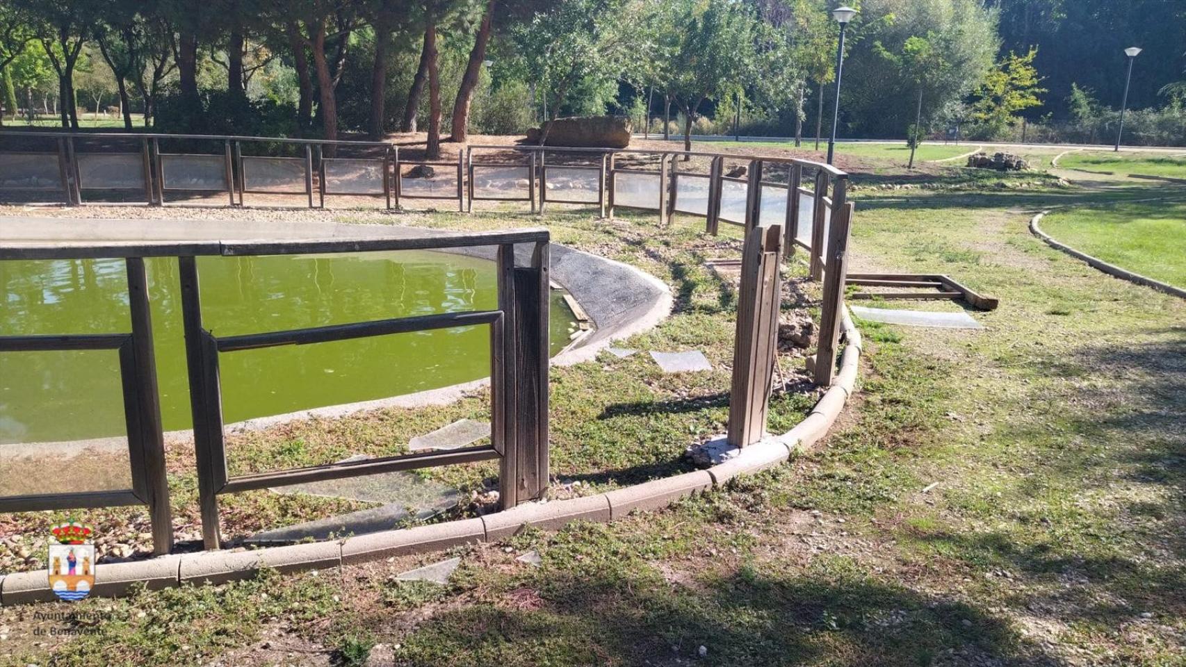 Vandalismo en el Prado de las Pavas de Benavente