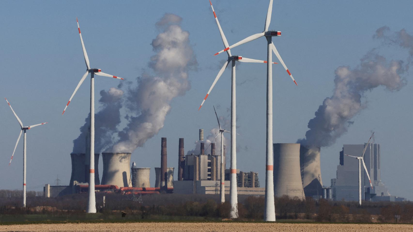 Planta de energía eólica de la empresa de servicios públicos alemana RWE.