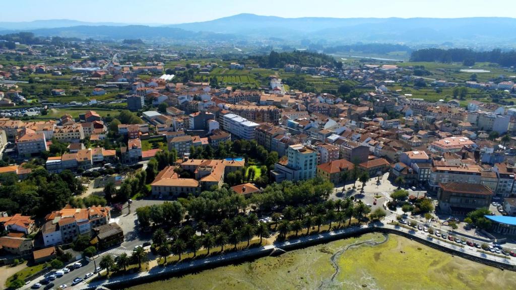 Vista aérea de Cambados.