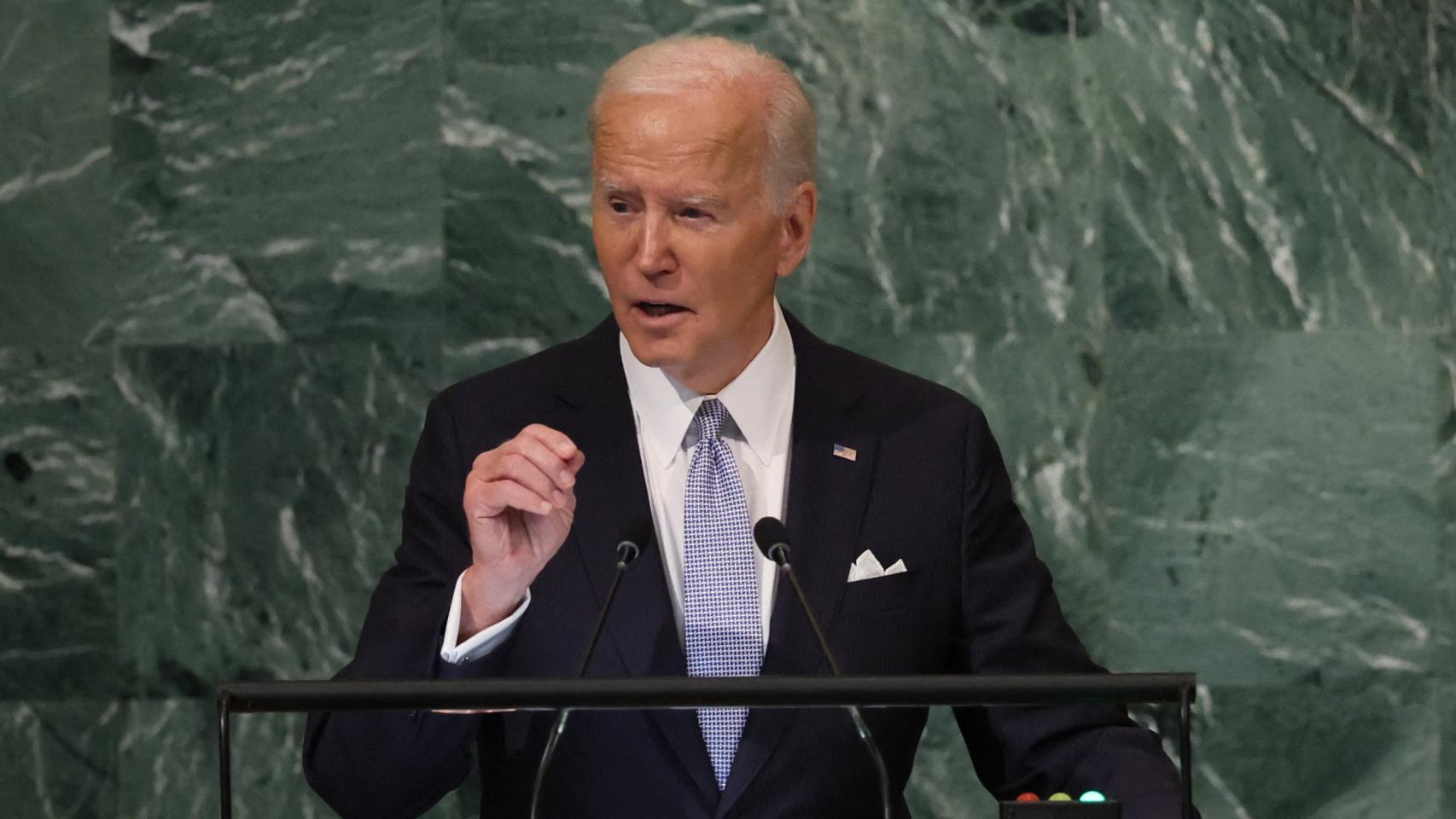 Joe Biden este miércoles en la Asamblea General de la ONU.