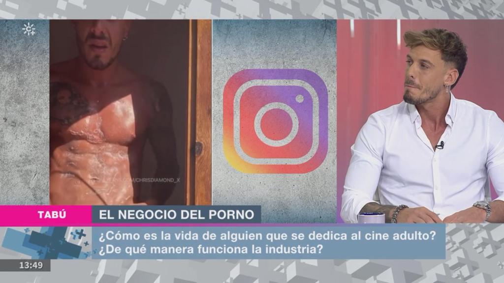 El programa ilustró la entrevista con imágenes poco apropiadas para una televisión pública.