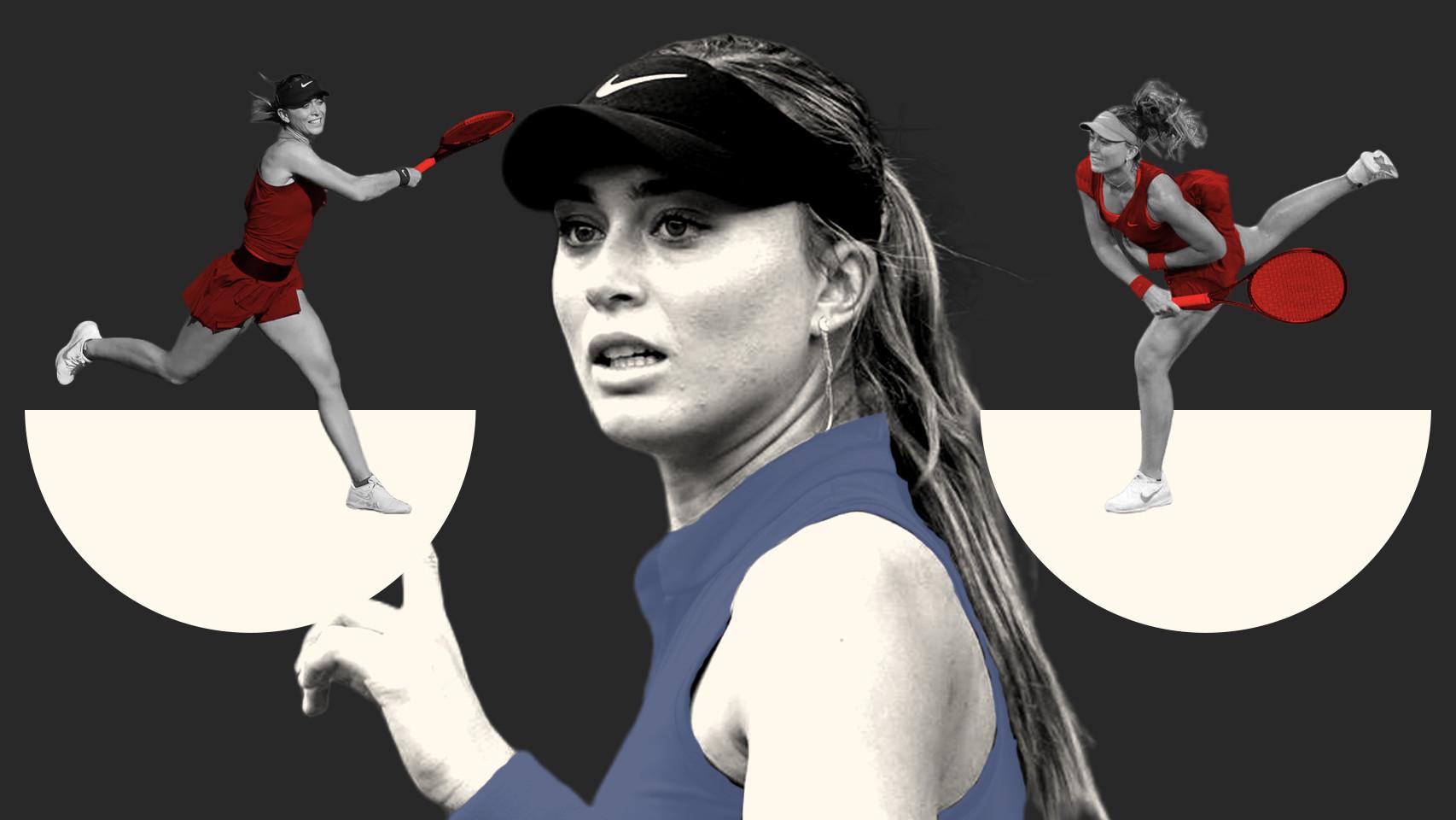 Paula Badosa, en varios momentos durante la temporada 2022