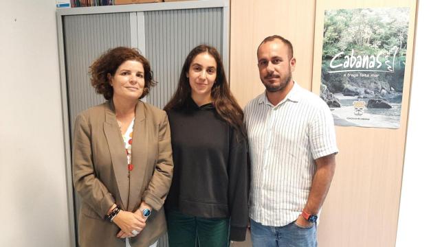 María Rivas, Goretti Paz y Carlos Ladra