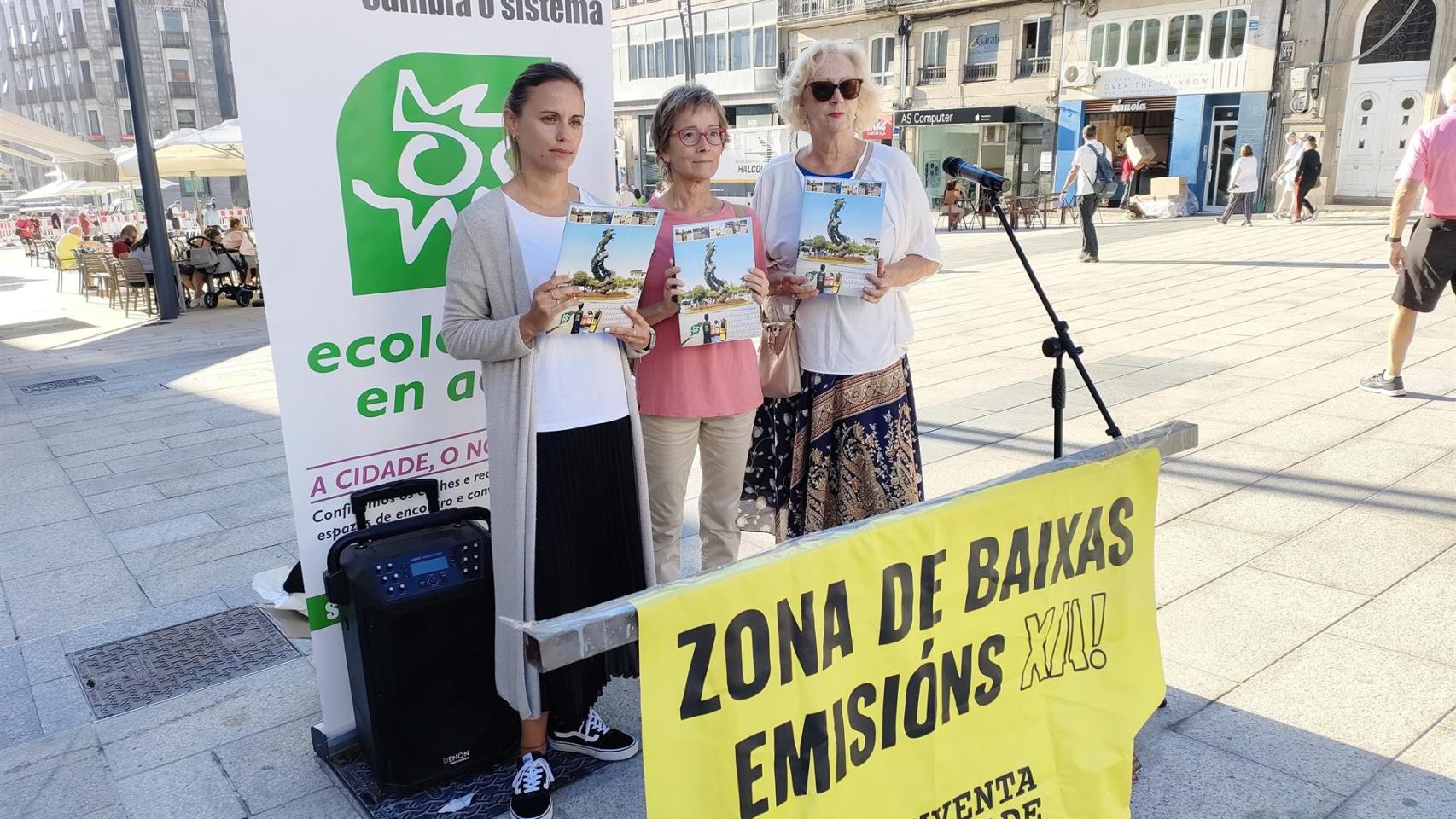 Presentación del informe de las asociaciones ecologistas en Vigo.