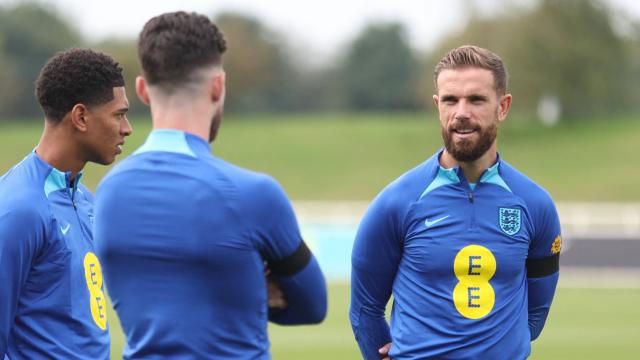 Jordan Henderson, con la selección de Inglaterra