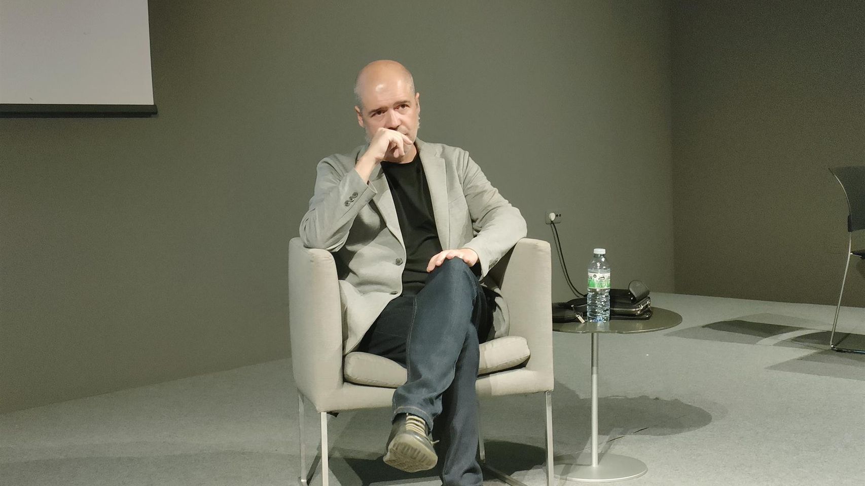 El secretario general confederal de CC.OO., Unai Sordo, en la presentación de su libro ‘Los sindicatos y el nuevo contrato social’, en el museo Marco de Vigo.