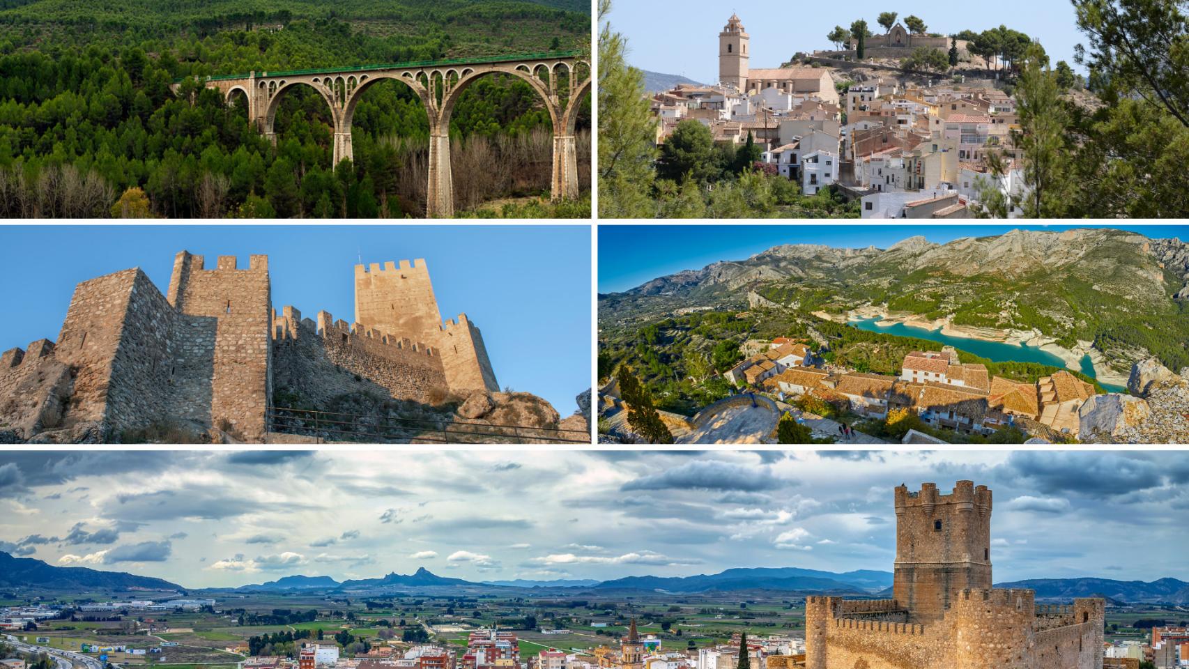 Montaje con fotos del interior de Alicante.