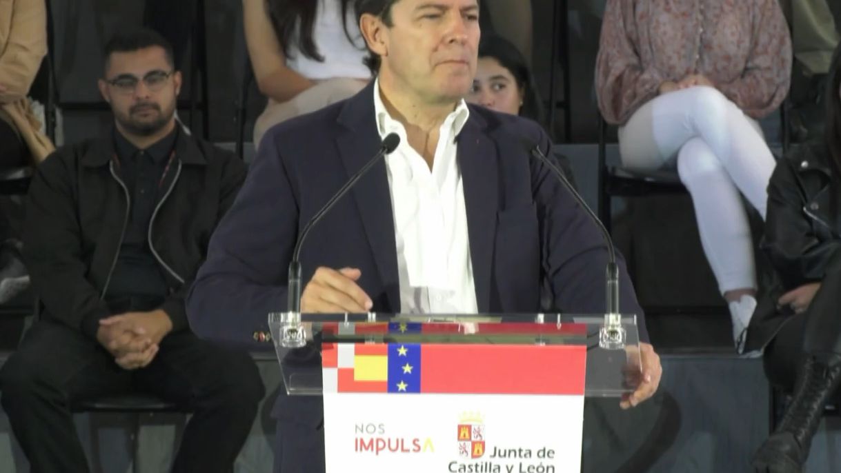 El presidente de la Junta de Castilla y León, Alfonso Fernández Mañueco, inaugura el curso 2022-2023 de las enseñanzas escolares de Castilla y León.