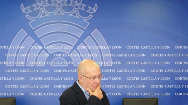 El procurador de Ciudadanos Francisco Igea ofrece una rueda de prensa en relación a lo ocurrido en la última sesión plenaria