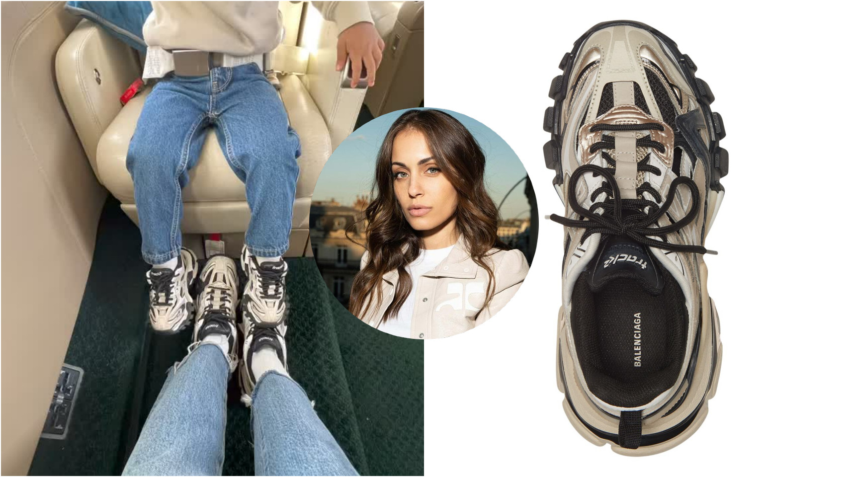 Hiba Abouk y su hijo Amín, en el interior de su jet privado.