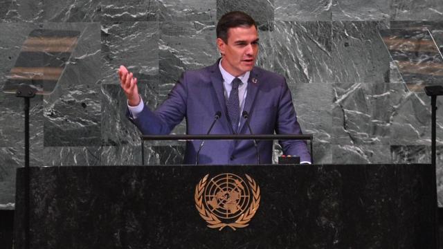 El presidente del Gobierno, Pedro Sánchez, en la Asamblea General de la ONU.