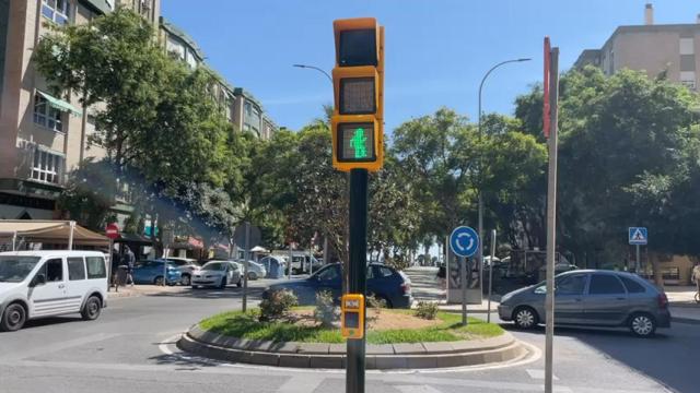 El semáforo de Chiquito, en Málaga, ya no suena