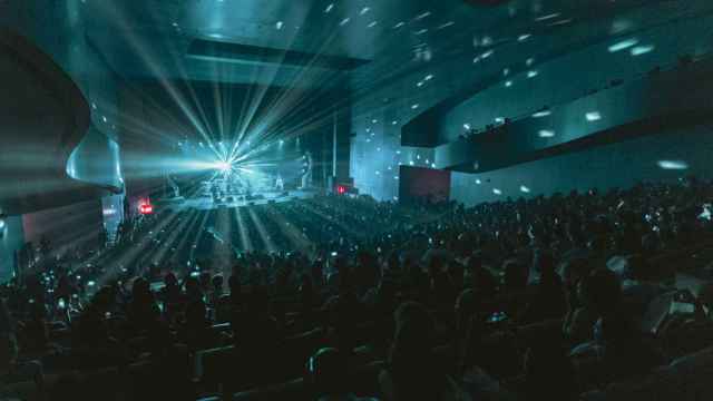 Imagen de un concierto en el Auditorio Mar de Vigo.