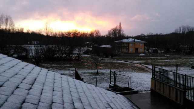 Imagen de archivo de una helada en Robleda-Cervantes, en Zamora.