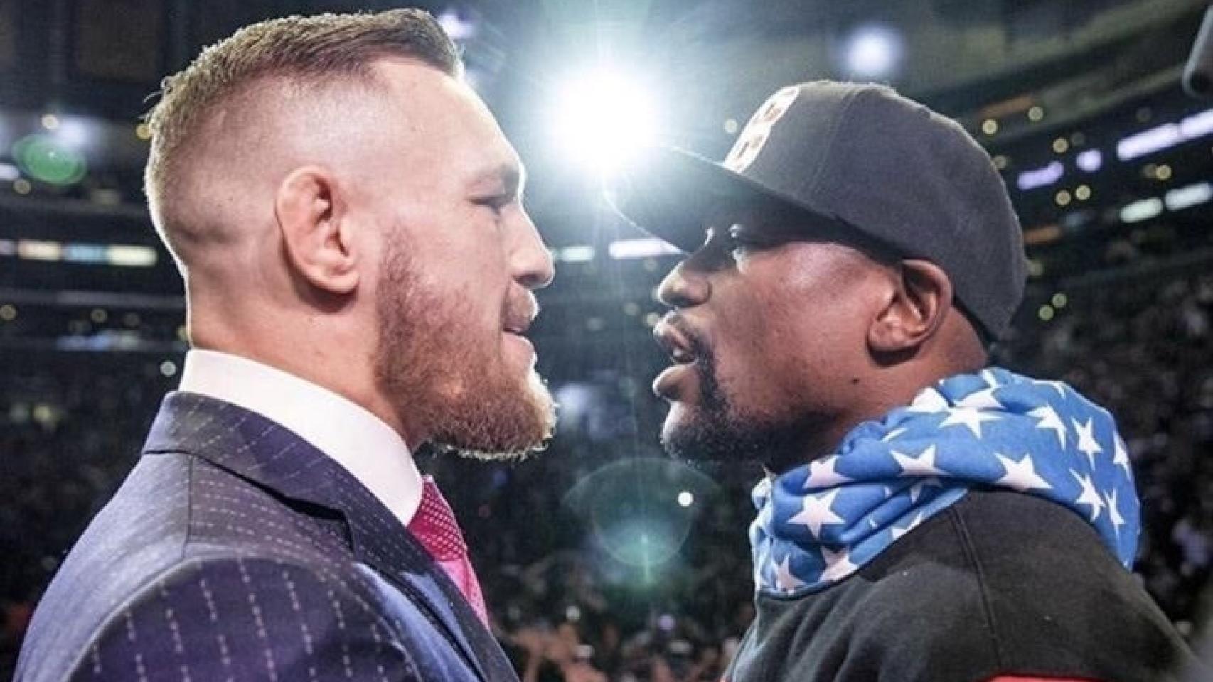 Imagen de archivo de Conor McGregor y Floyd Mayweather