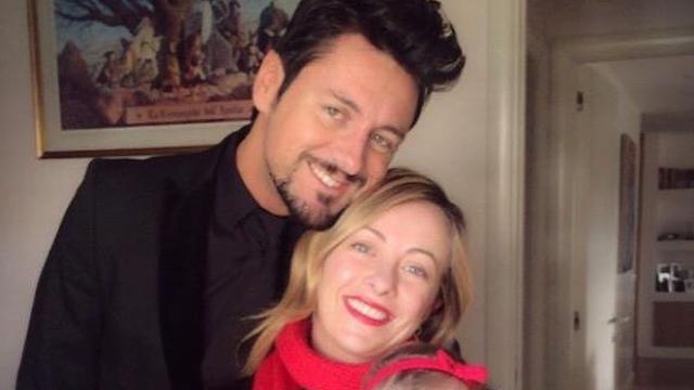 Andrea Giambruno y su pareja, la futura primera ministra Giorgia Meloni.