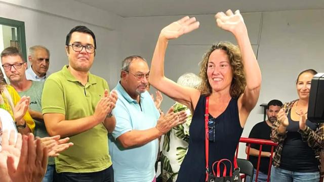 María Jose Adsuar cuando presentaba su precandidatura para liderar las listas socialistas en Alicante.