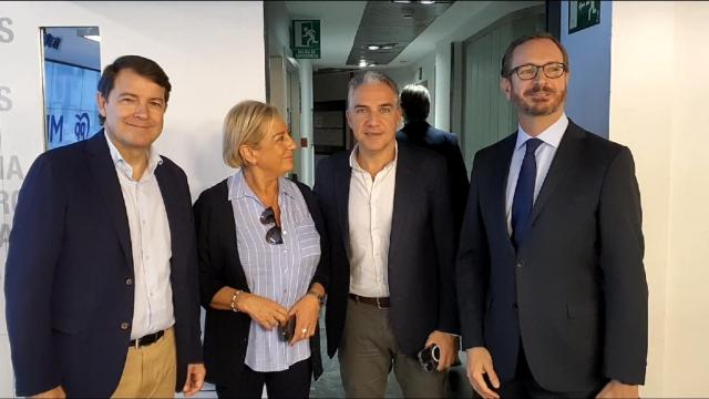 El presidente de la Junta, Alfonso Fernández Mañueco, durante su participación en el Comité Ejecutivo del PP, este lunes.