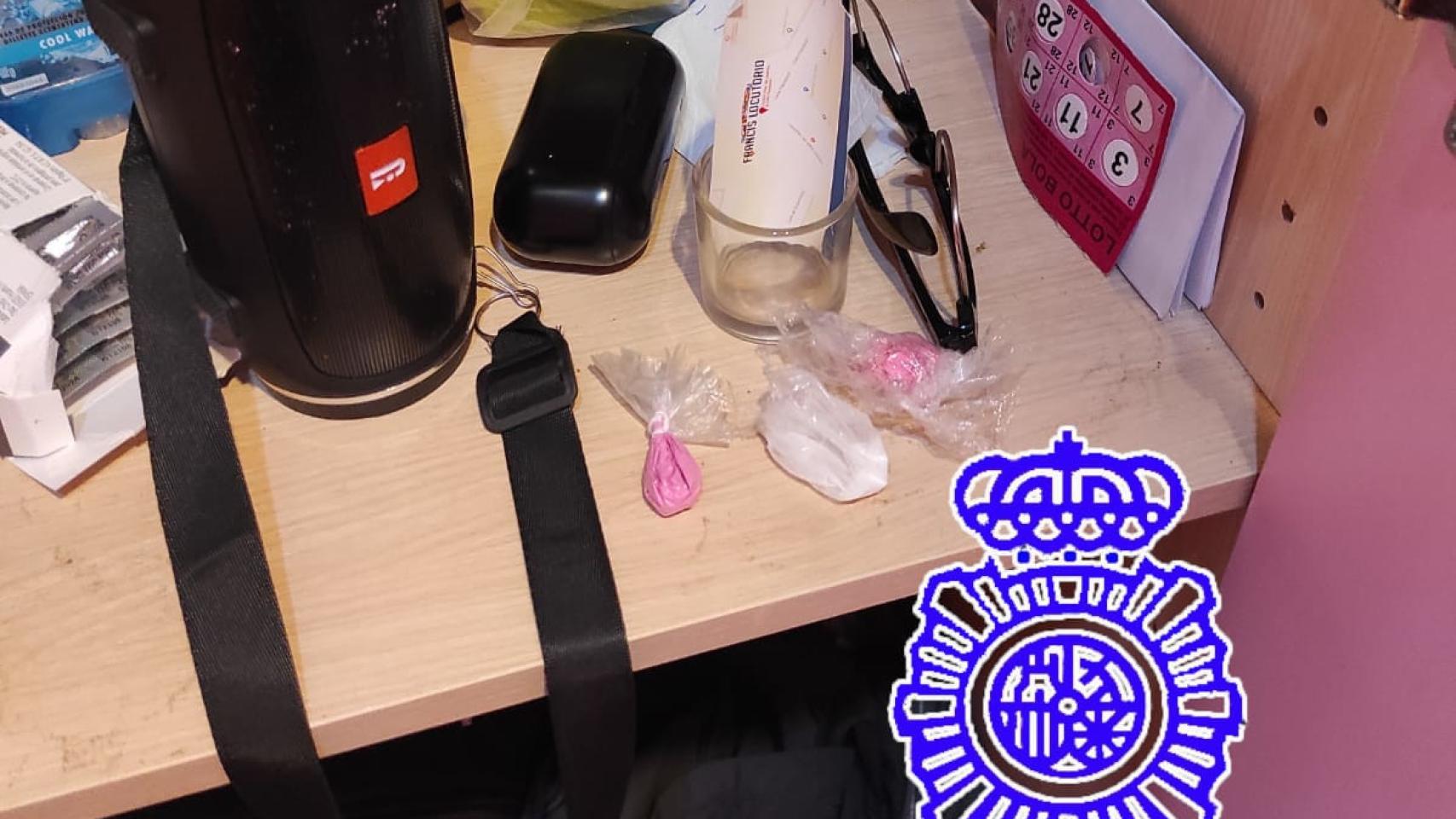 Droga encontrada en el domicilio de uno de los investigados