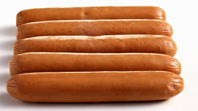 Salchichas envasadas.