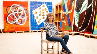 Menchu Lamas: “Bailo la obra, me dejo llevar físicamente, pinto con todo mi cuerpo”