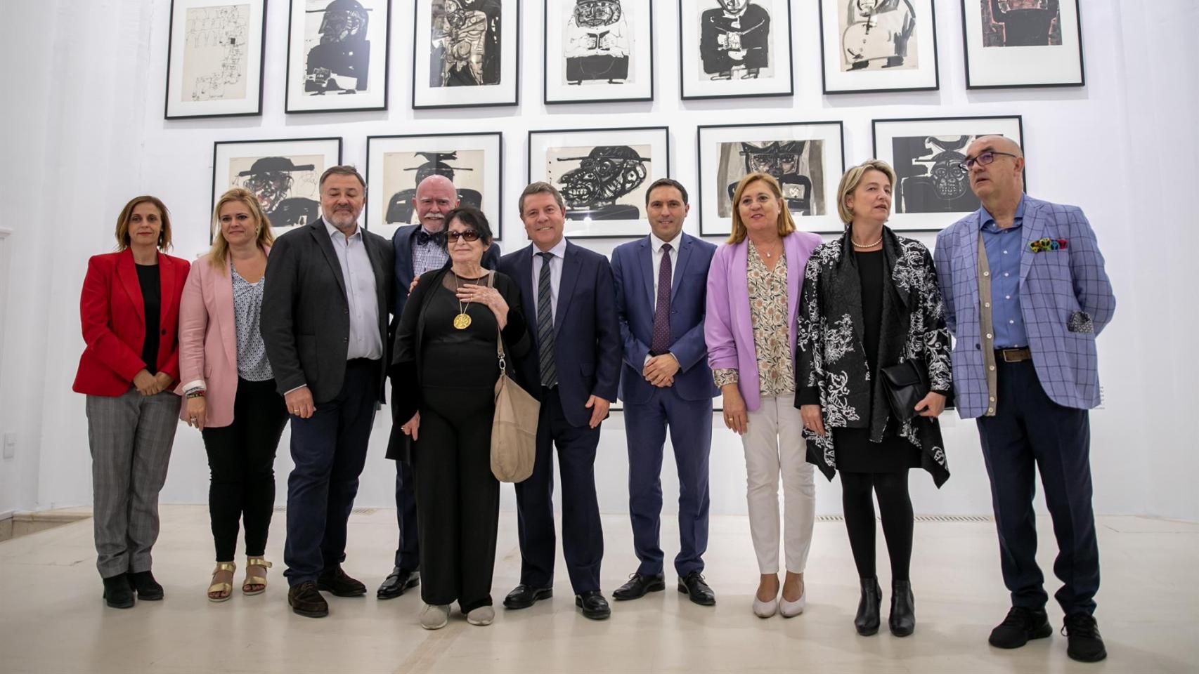 Inauguración de la exposición 'Manolo Millares (1926-1972) (Cincuenta años después)' en Cuenca. Foto: JCCM.