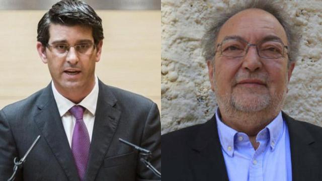 Jorge Rodríguez, a la izquierda, y José Luis Vera, a la derecha.