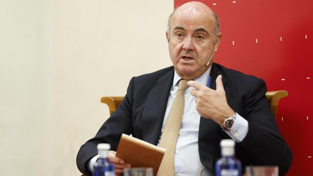 Luis de Guindos, vicepresidente del BCE, interviene este lunes en los Diálogos AED.