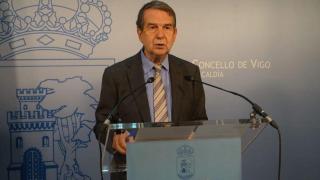 El alcalde de Vigo, Abel Caballero, en rueda de prensa.
