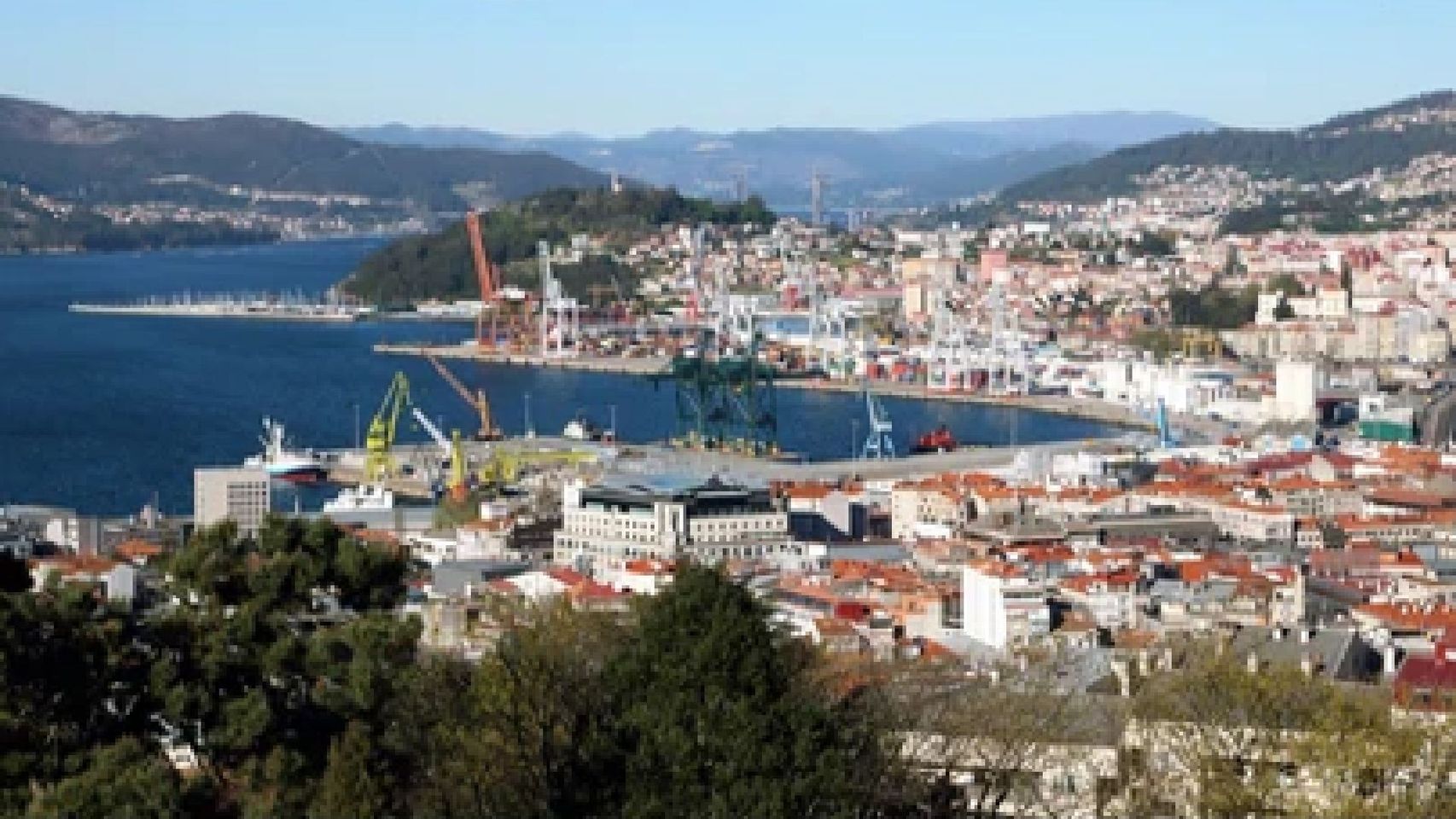 Vista panorámica de la ciudad de Vigo.