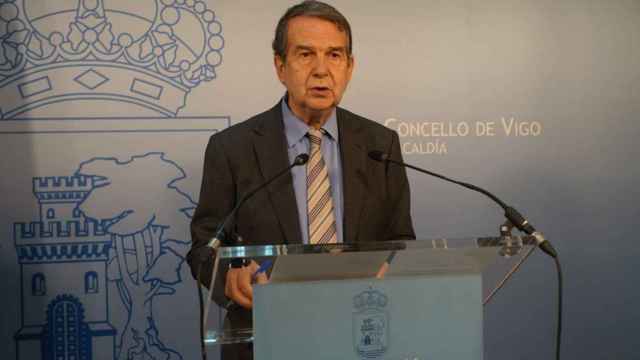 El alcalde de Vigo, Abel Caballero, en rueda de prensa.