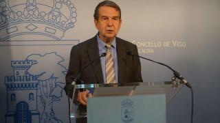 El alcalde de Vigo, Abel Caballero, en rueda de prensa.