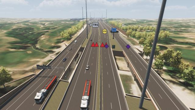 'Digital Twin' de la autopista NTE en EEUU.