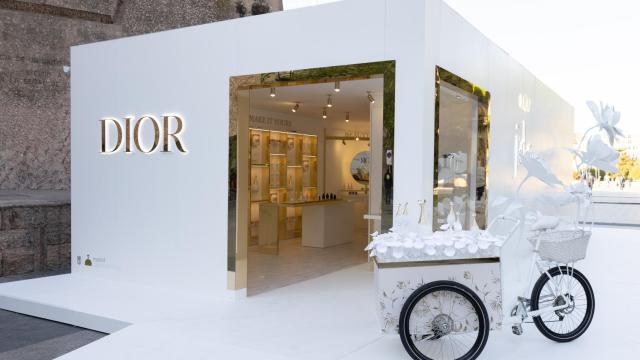 Vista del pop-up de Dior.